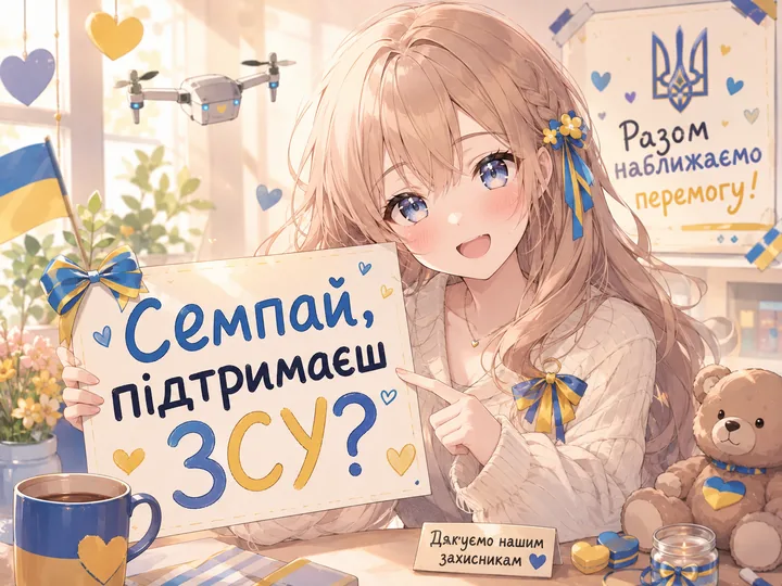 Семпай, підтримаєш ЗСУ? — ведмедик